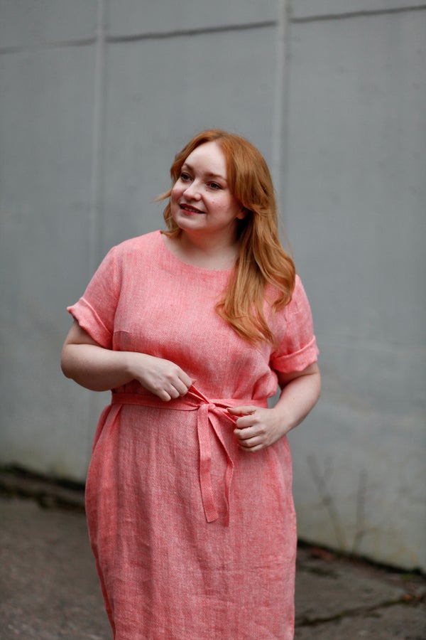 Luoto plus - mekko, pink sorbet